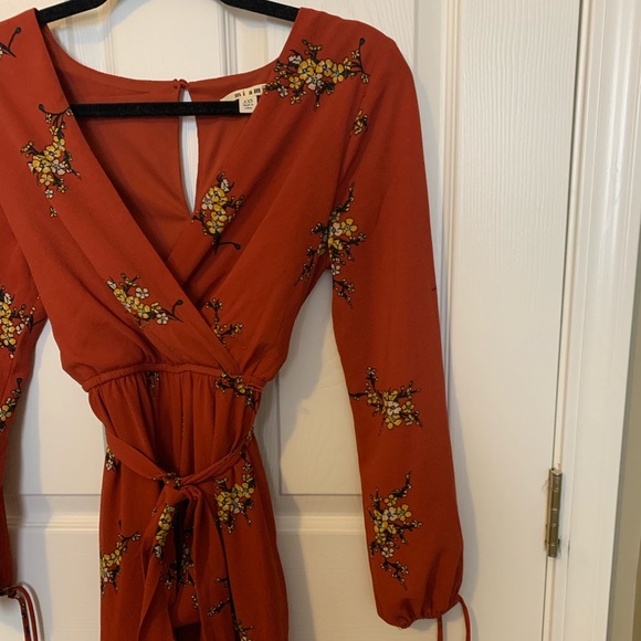 NWOT Orange Floral Jumper - Picture 3 of 5